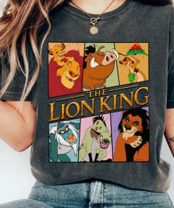 Retro Disney The Lion King Characters Squad Simba Timon Pumbaa Rafiki