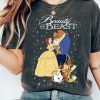 Retro Disney Beauty And The Beast Classic Title Logo Portrait Shirt