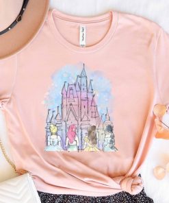 Disney Princess Shirt, Watercolor Castle Disney Tee, Disney Girls Trip