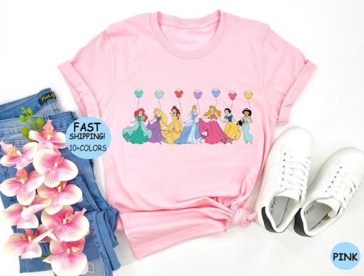 Disney Princesses squad Shirt, Disney Princess Balloons Sweatshirt