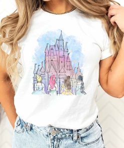 Disney Princess Shirt, Watercolor Castle Disney Tee, Disney Girls Trip