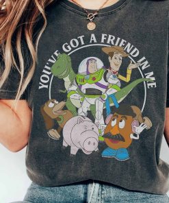 Disney Pixar Toy Story You've Got A Friend In Me Group Shot Retro Shir