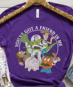 Disney Pixar Toy Story You've Got A Friend In Me Group Shot Retro Shir