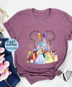 Disney Princess Shirt, Disney Watercolor Castle Tee, Disney Girl Trip