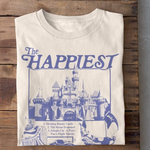 Happiest Place on Earth Vintage Style Graphic T-Shirt