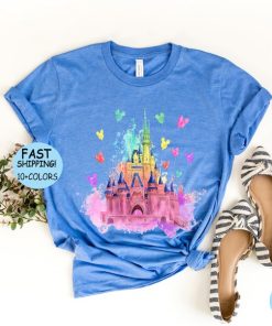 Disney Watercolor Castle Shirt, Disney Vacation sweatshirt