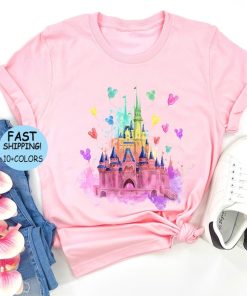 Disney Watercolor Castle Shirt, Disney Vacation sweatshirt