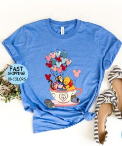 Winnie The Pooh Balloons Tea Cup Shirt