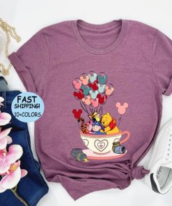 Winnie The Pooh Balloons Tea Cup Shirt