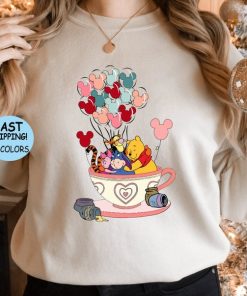 Winnie The Pooh Balloons Tea Cup Shirt