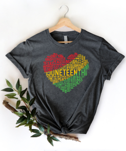 Juneteenth Heart Shirt,Juneteenth shirt women,Black Culture