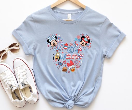 Disney USA Shirt, 4th Of July Shirt For Unisex