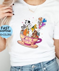 Disney Balloons Tea Cup Dog Shirt, Disney Dog and Friends Shirt