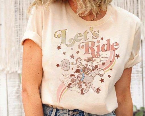 Disney Toy Story Jessie & Woody Let's Ride Gradient T-Shirt