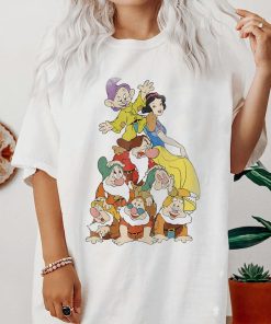 Disney Snow White Seven Dwarf Stack Graphic Shirt