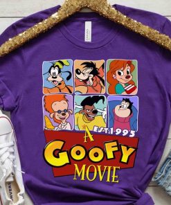 Disney A Goofy Movie Est 1995 Characters Group Shot Retro Shirt