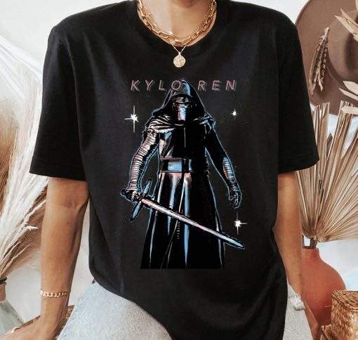 Star Wars The Force Awakens Kylo Ren Portrait T-Shirt