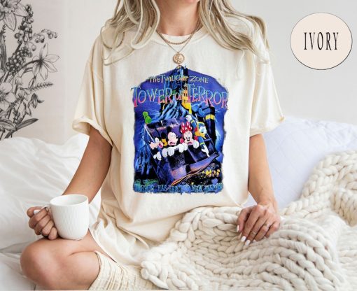 Comfort Colors® Retro Mickey And Friends Tower Of Terror Shirt