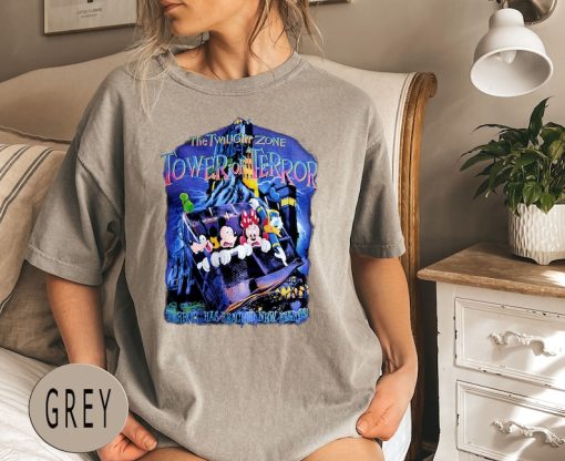 Comfort Colors® Retro Mickey And Friends Tower Of Terror Shirt