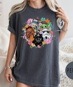 Comfort Colors® Retro Flower Star Wars Characters Shirt, Stormtrooper