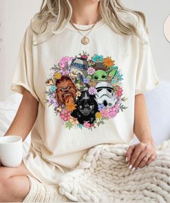 Comfort Colors® Retro Flower Star Wars Characters Shirt, Stormtrooper