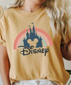 Castle Sunset Silhouette Comfort Colors® Shirt, Castle Disney Shirt