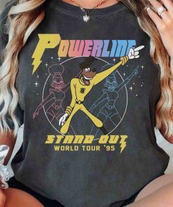 Disney A Goofy Movie Powerline World Tour 95 Retro 80s T-shirt