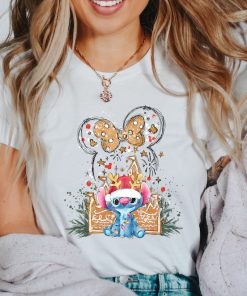 Stitch Gingerbread Shirt, Stitch Disney Castle Shirt