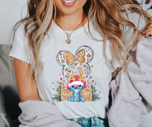 Stitch Gingerbread Shirt, Stitch Disney Castle Shirt