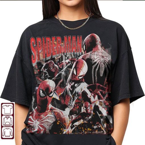 Retro 90s Spider Man Shirt, Vintage Spiderman Shirt