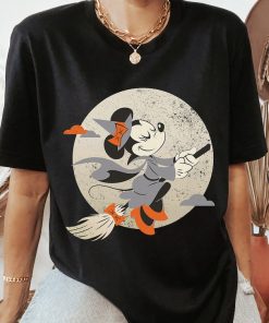 Disney Minnie Mouse Flying Witch Costume Halloween T-Shirt