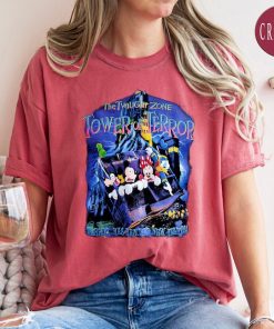 Comfort Colors® Retro Mickey And Friends Tower Of Terror Shirt