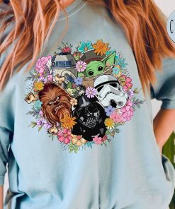 Comfort Colors® Retro Flower Star Wars Characters Shirt, Stormtrooper