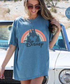 Castle Sunset Silhouette Comfort Colors® Shirt, Castle Disney Shirt