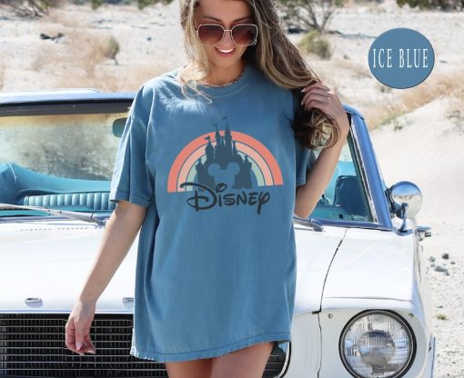 Castle Sunset Silhouette Comfort Colors® Shirt, Castle Disney Shirt