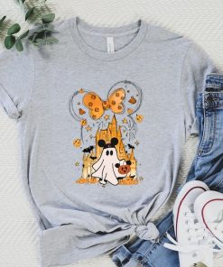 Mickey Ghost Shirt, Disney Watercolor Castle Shirt