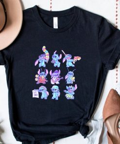 Disney Stitch Shirt, Disney Figures Shirt, Summer Mode Shirt