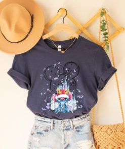 Stitch Christmas Shirt, Disney Castle Christmas Shirt