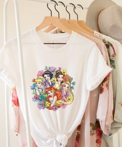 Vintage Floral Disney Princess Shirt, Disney Princess Shirt