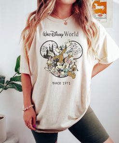 Retro Vintage Walt Disney World Est 1971 Shirt,Mickey and Friend Shirt