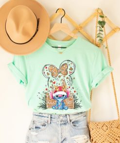 Stitch Gingerbread Shirt, Stitch Disney Castle Shirt