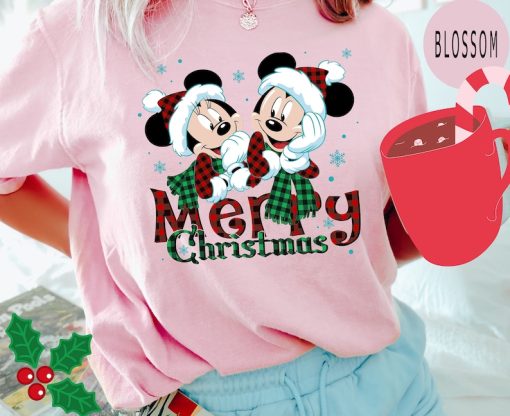 Comfort Colors® Minnie Mickey Merry Christmas Shirt