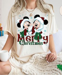 Comfort Colors® Minnie Mickey Merry Christmas Shirt