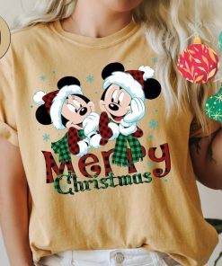 Comfort Colors® Minnie Mickey Merry Christmas Shirt