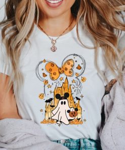 Mickey Ghost Shirt, Disney Watercolor Castle Shirt