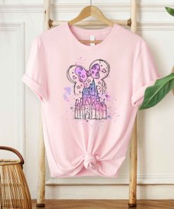 Disney Watercolor Castle T-Shirt, Mickey ears castle Shirt