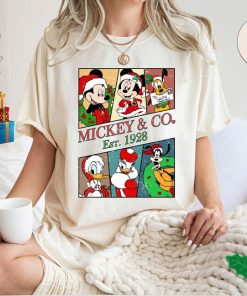 Comfort Colors® Retro 90s Mickey and Co EST 1928 Christmas Vintage T-s