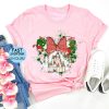 Christmas Minnie Watercolor Castle Shirt, Disney Christmas gift