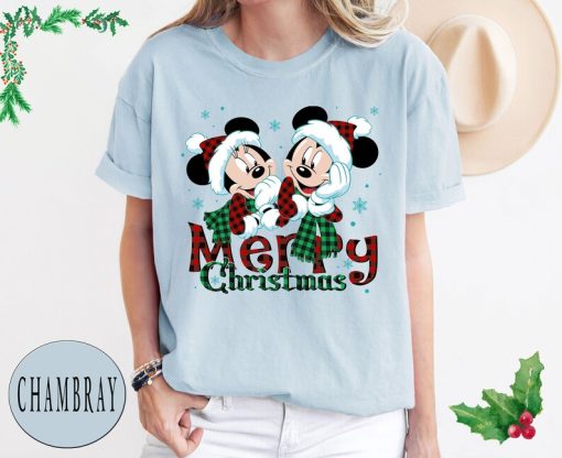 Comfort Colors® Minnie Mickey Merry Christmas Shirt