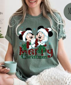 Comfort Colors® Minnie Mickey Merry Christmas Shirt